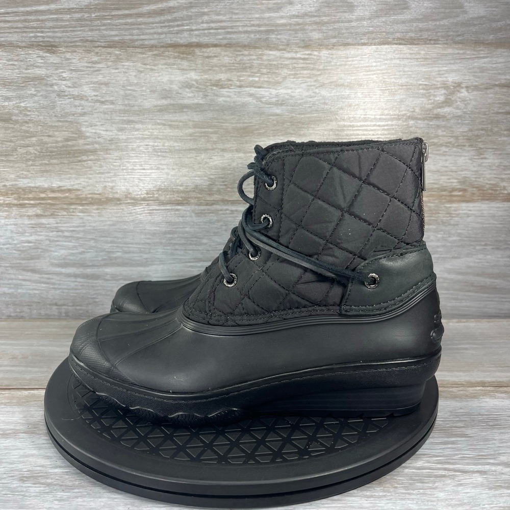 Sperry Top-Sider Women's Saltwater Wedge Tide Quilted Rain Boots Size 7